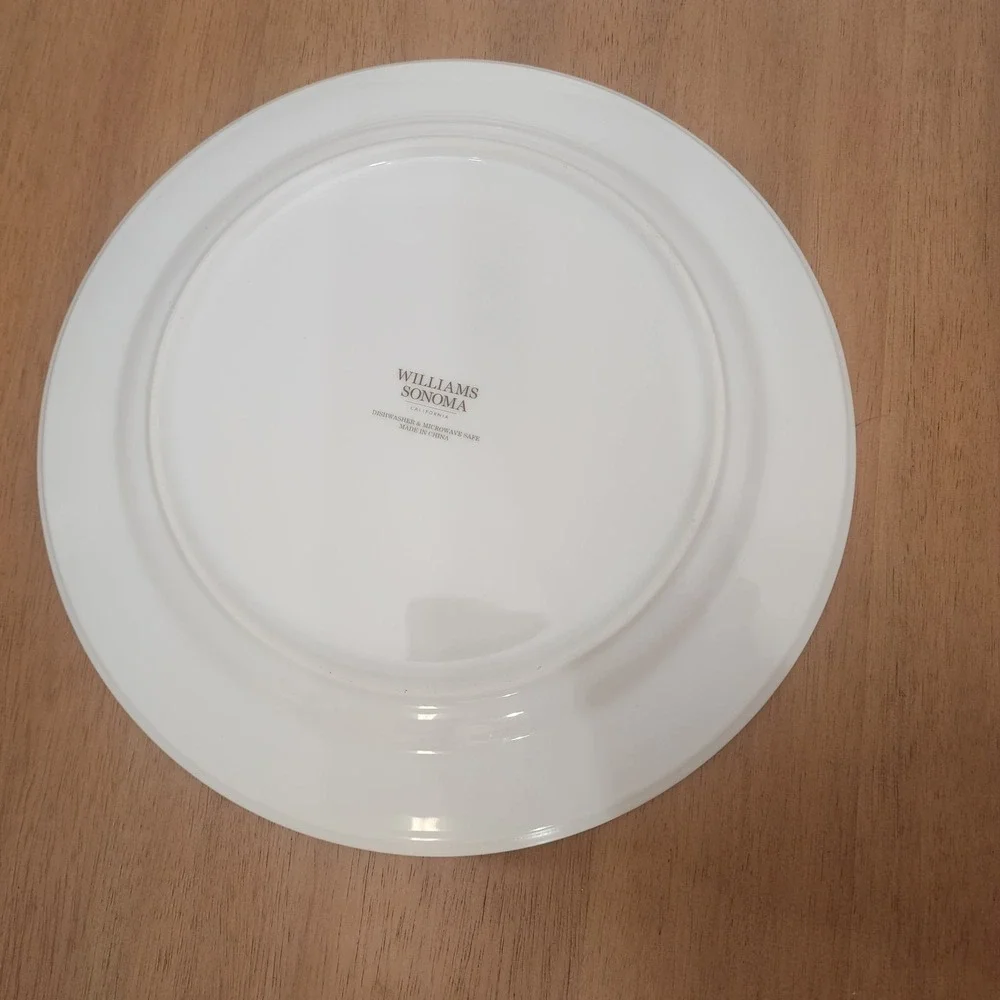 2-Williams Sonoma Plymouth Turkey Dinner Plate 10 1/2